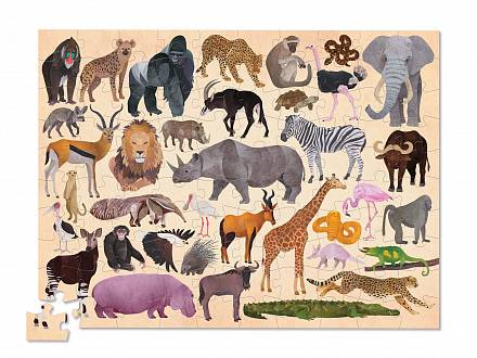 Пазл – Дикие животные из серии 36 Животных, 100 деталей 
